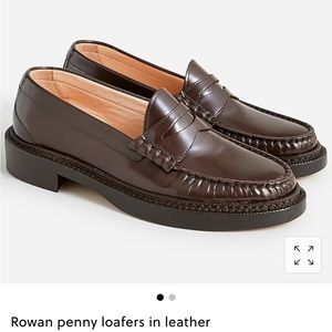 Jcrew Rowan Penny Loafers size 9 Brown brand new no box